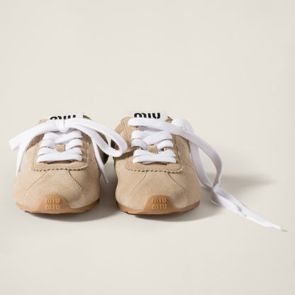 Plume suede mules