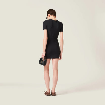 Stretch jersey minidress