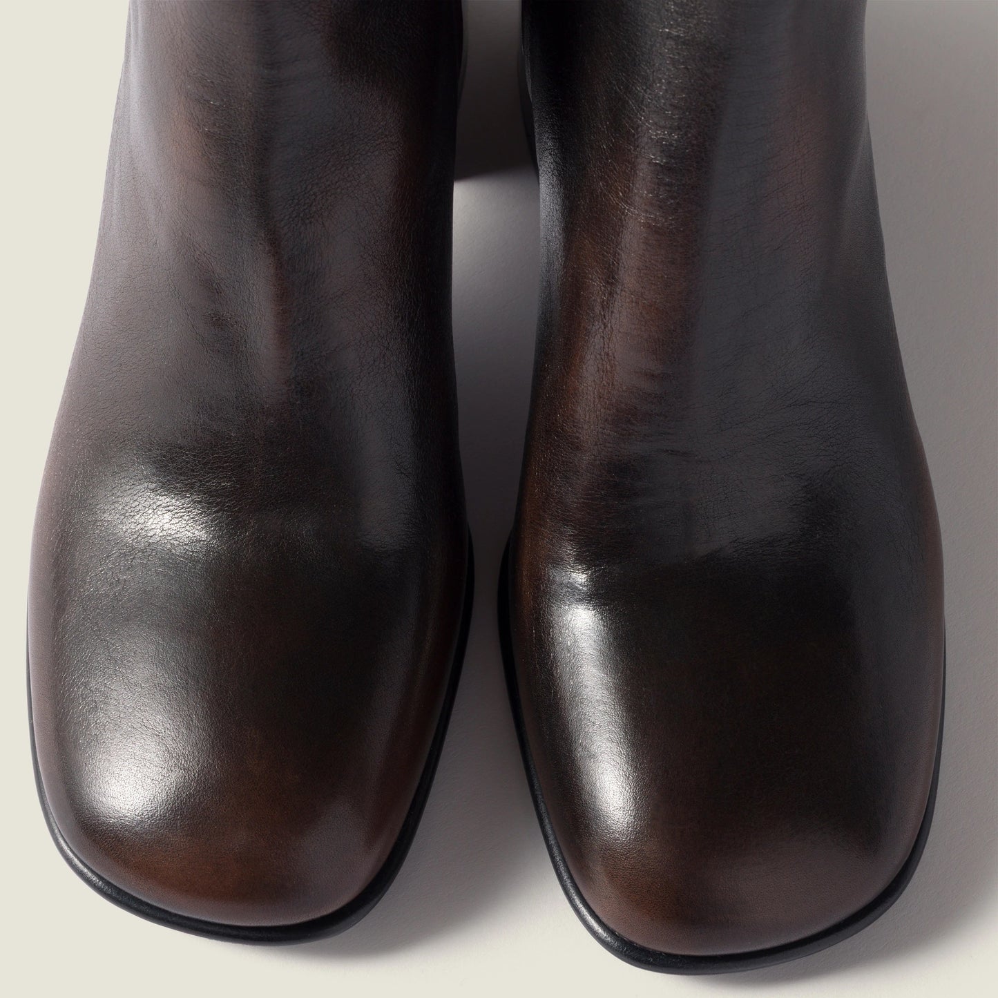 Fumé calf booties