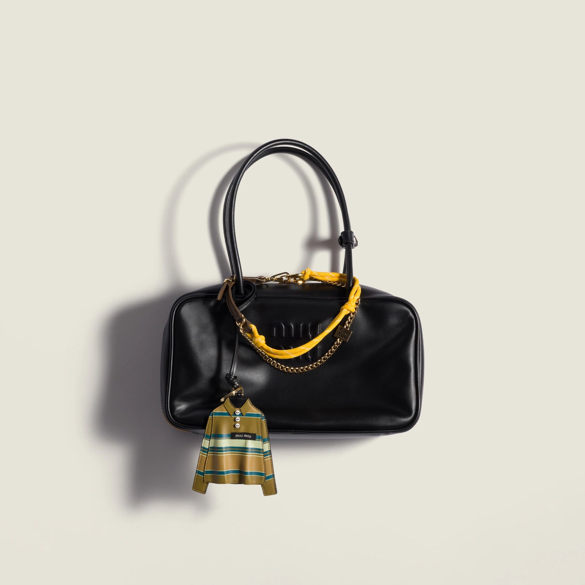 Beau leather top-handle bag