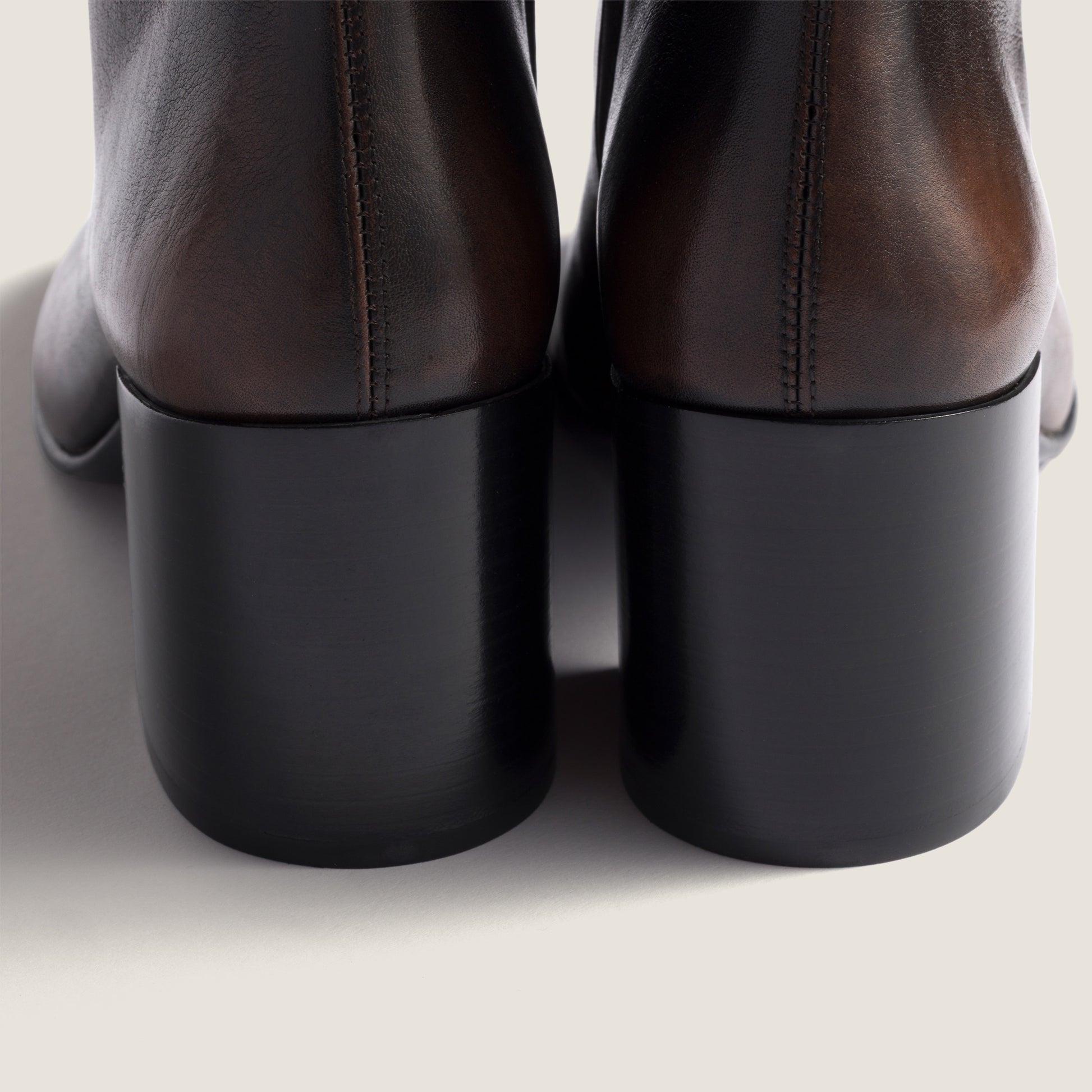 Fumé calf booties