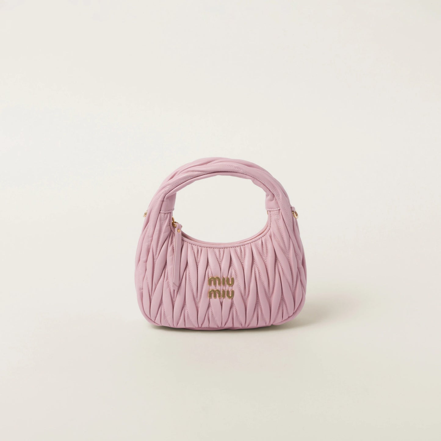 Wander matelassé nappa leather hobo bag
