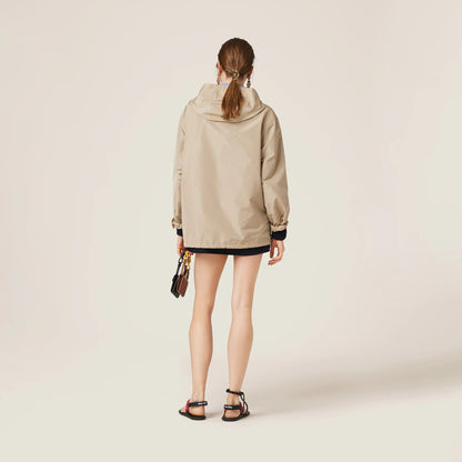 Technical fabric blouson jacket