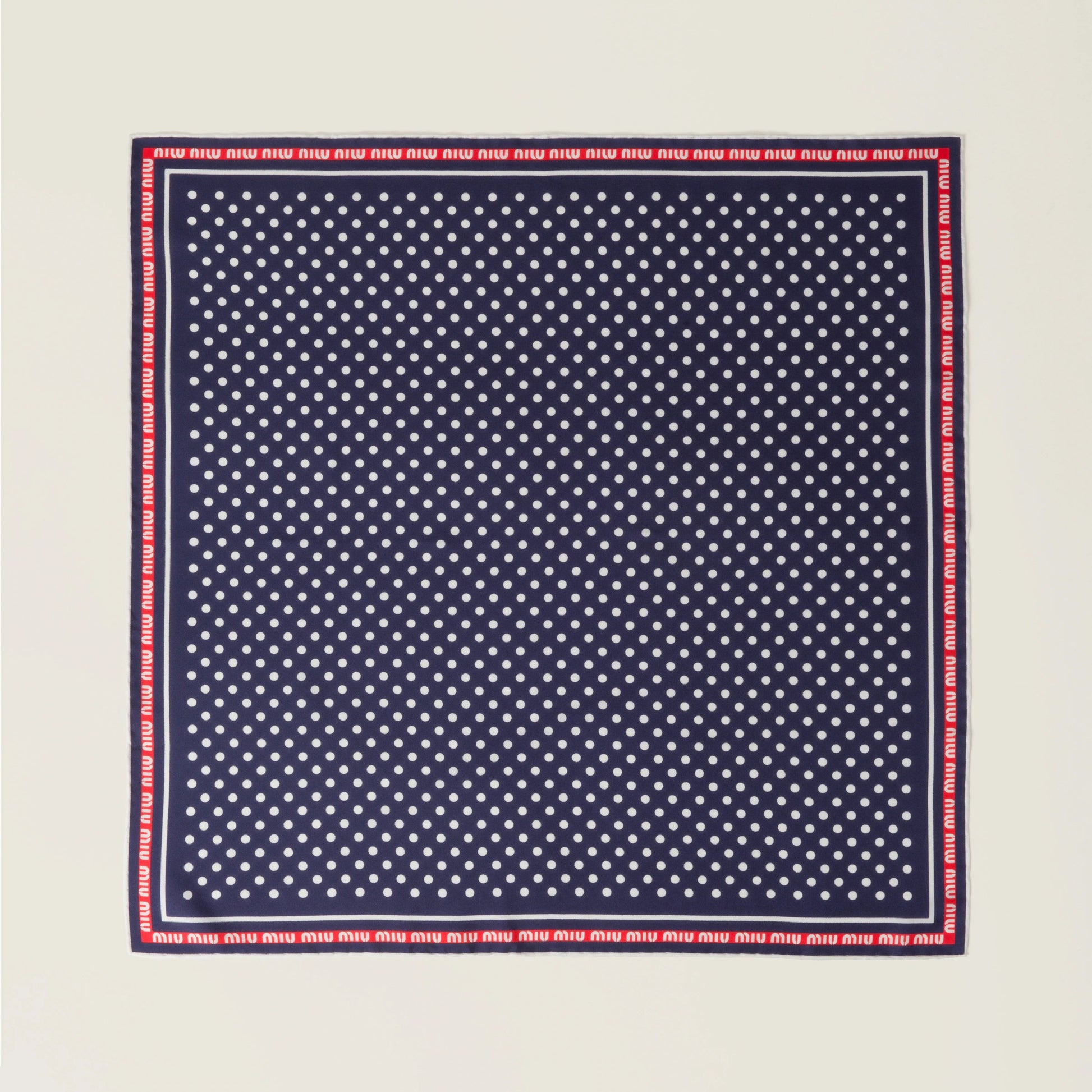 Printed twill scarf