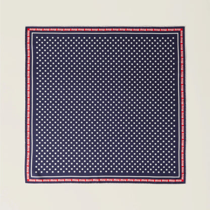 Printed twill scarf
