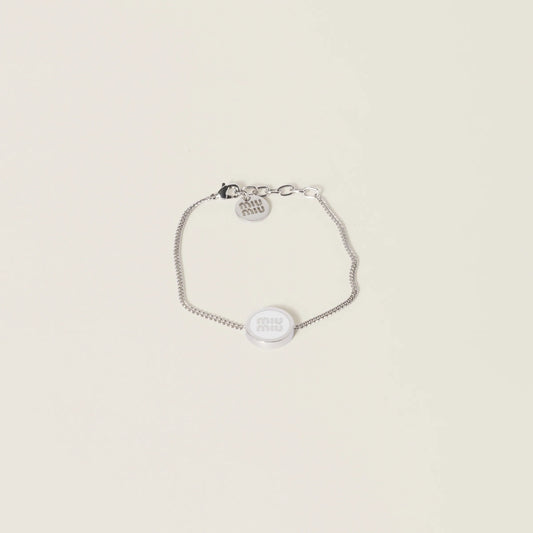 Enameled metal bracelet