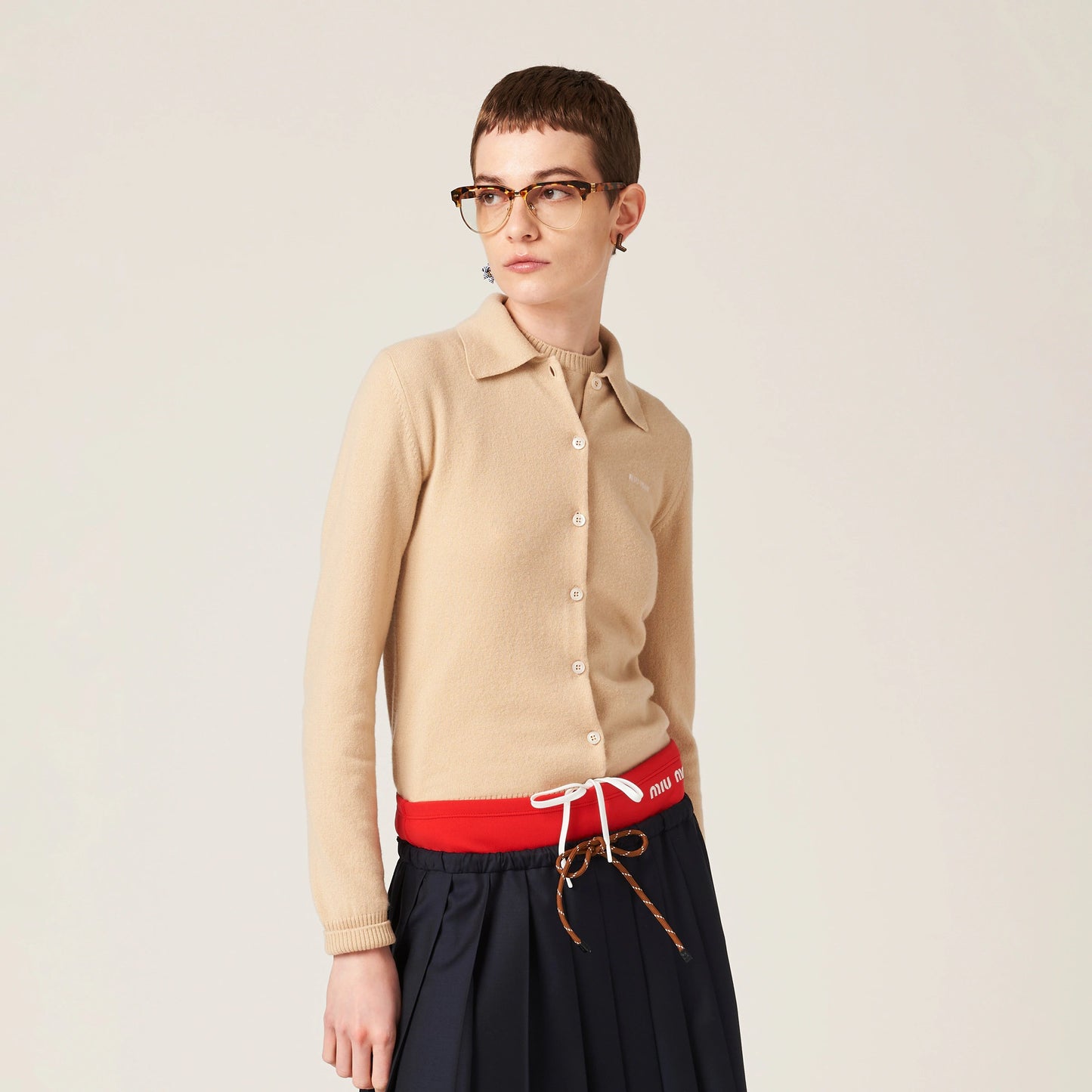Cashmere knit cardigan