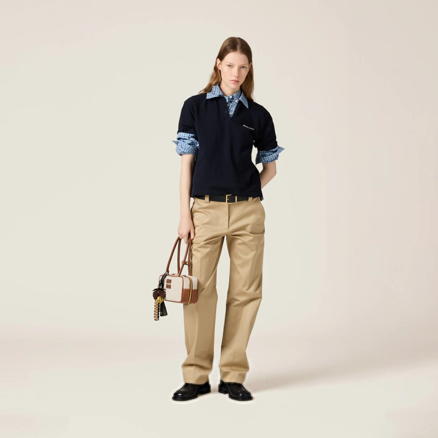Beau canvas and leather bag