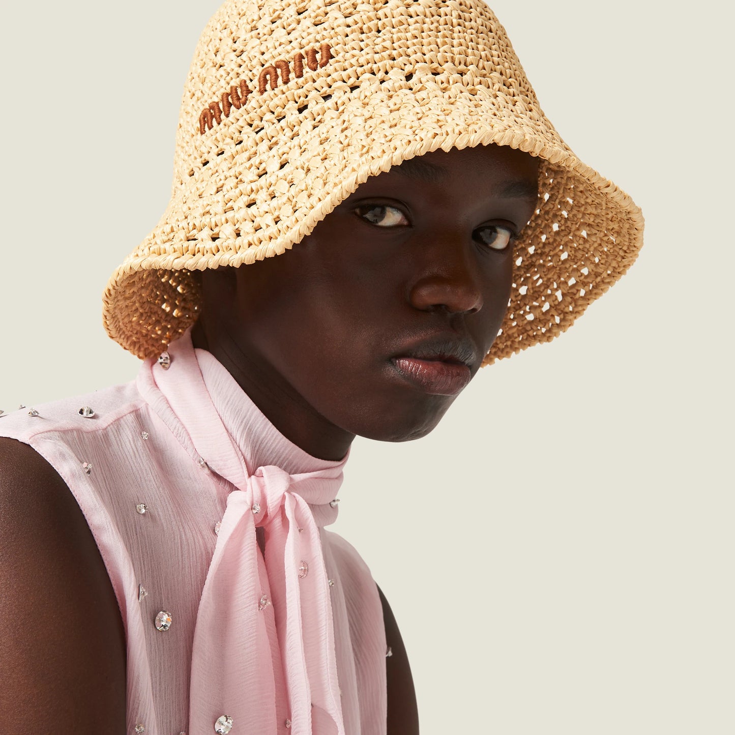 Woven fabric hat