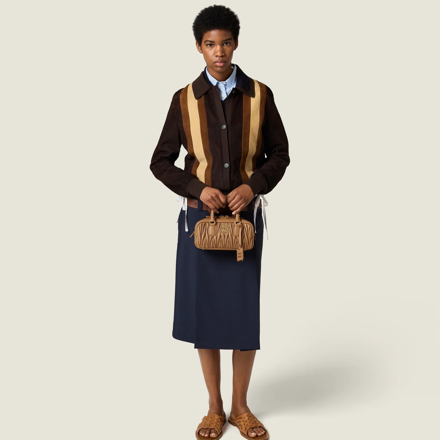 Arcadie matelassé nappa leather bag