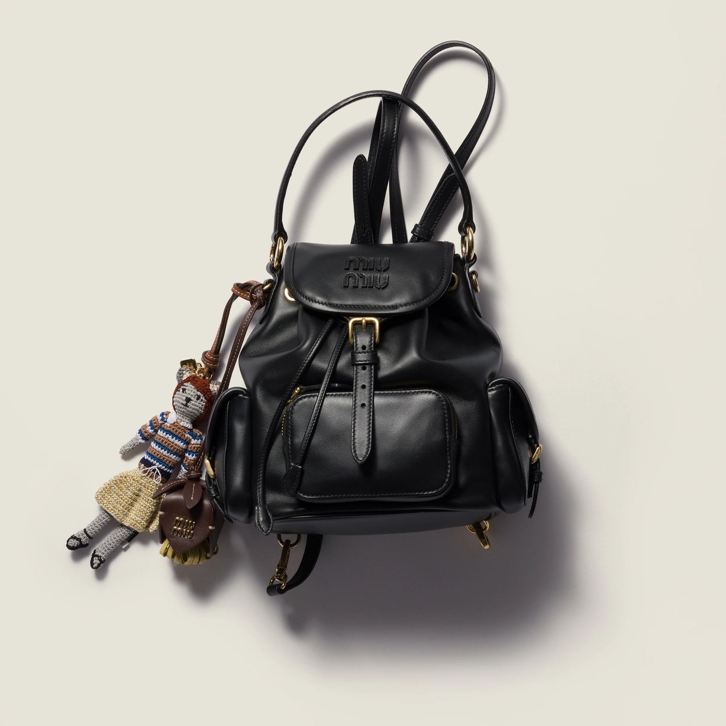 Leather backpack