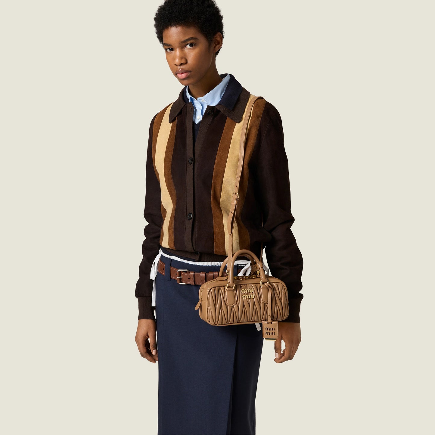 Arcadie matelassé nappa leather bag