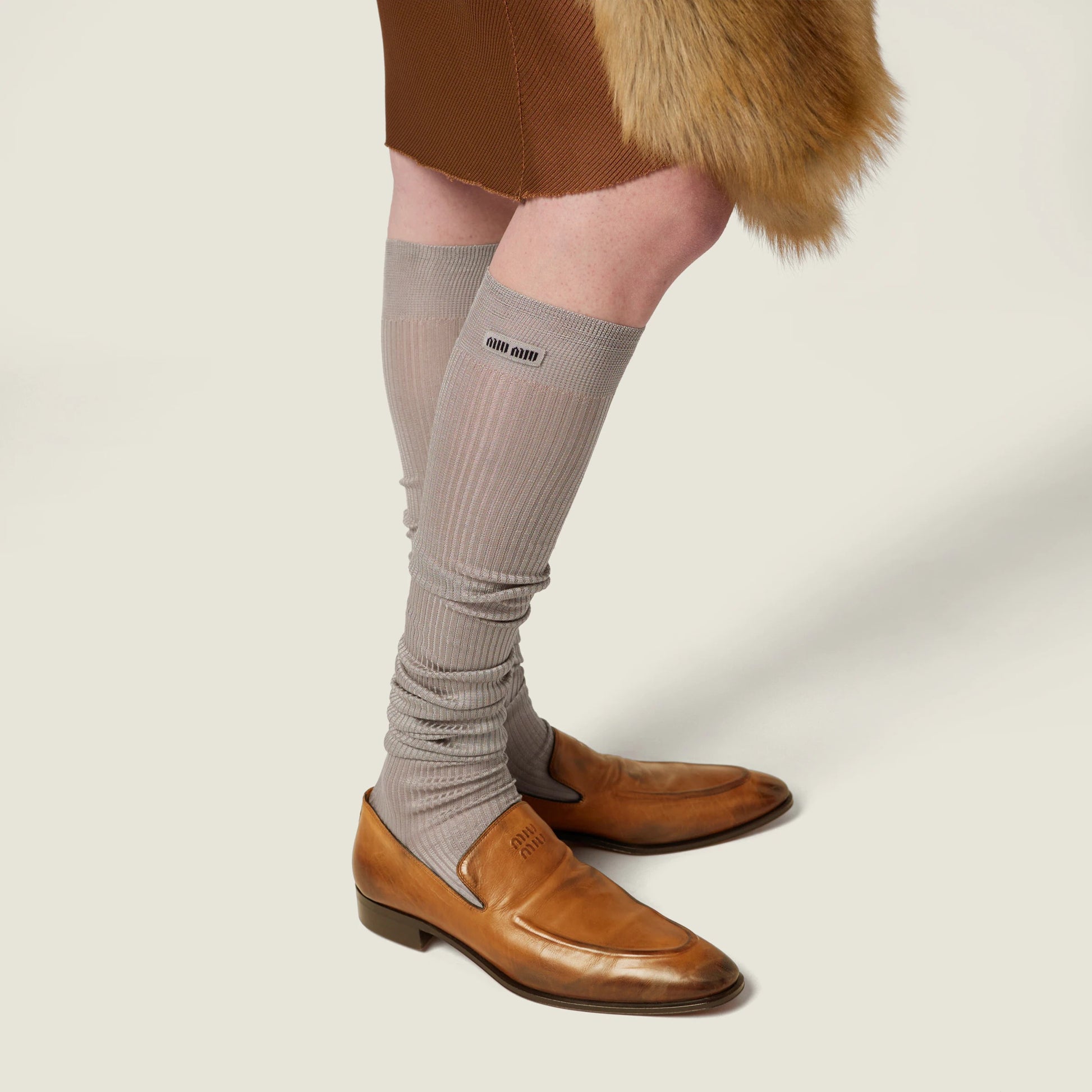 Leather loafers