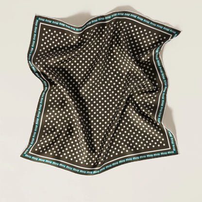 Printed twill scarf