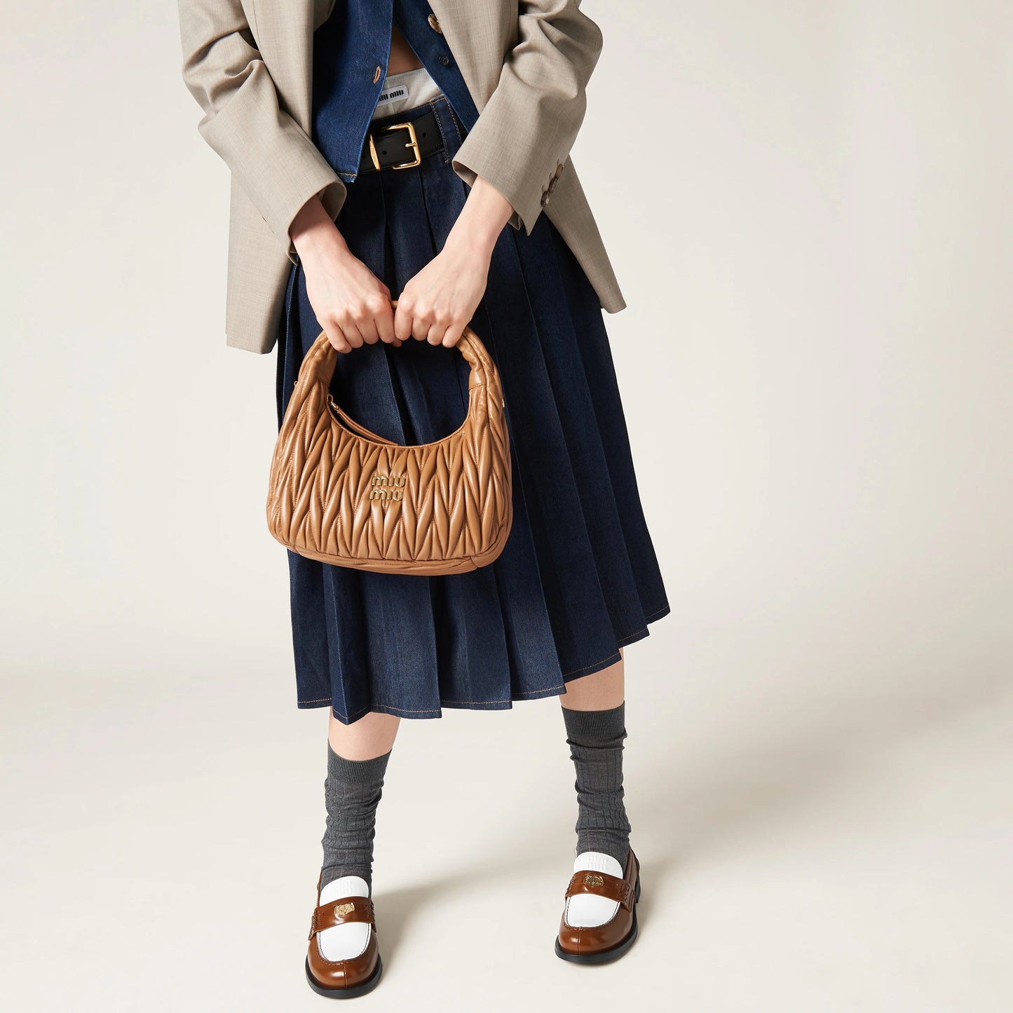 Leather penny loafers