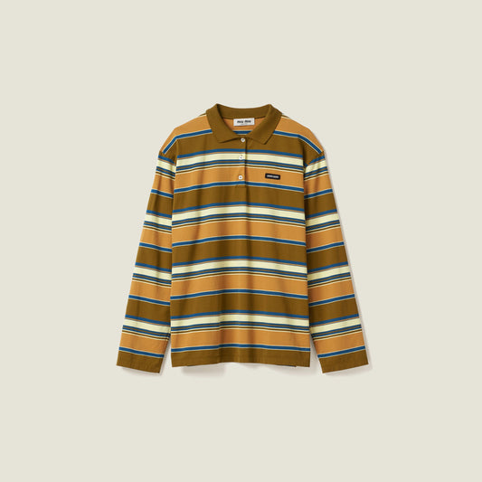 Cotton jersey polo shirt