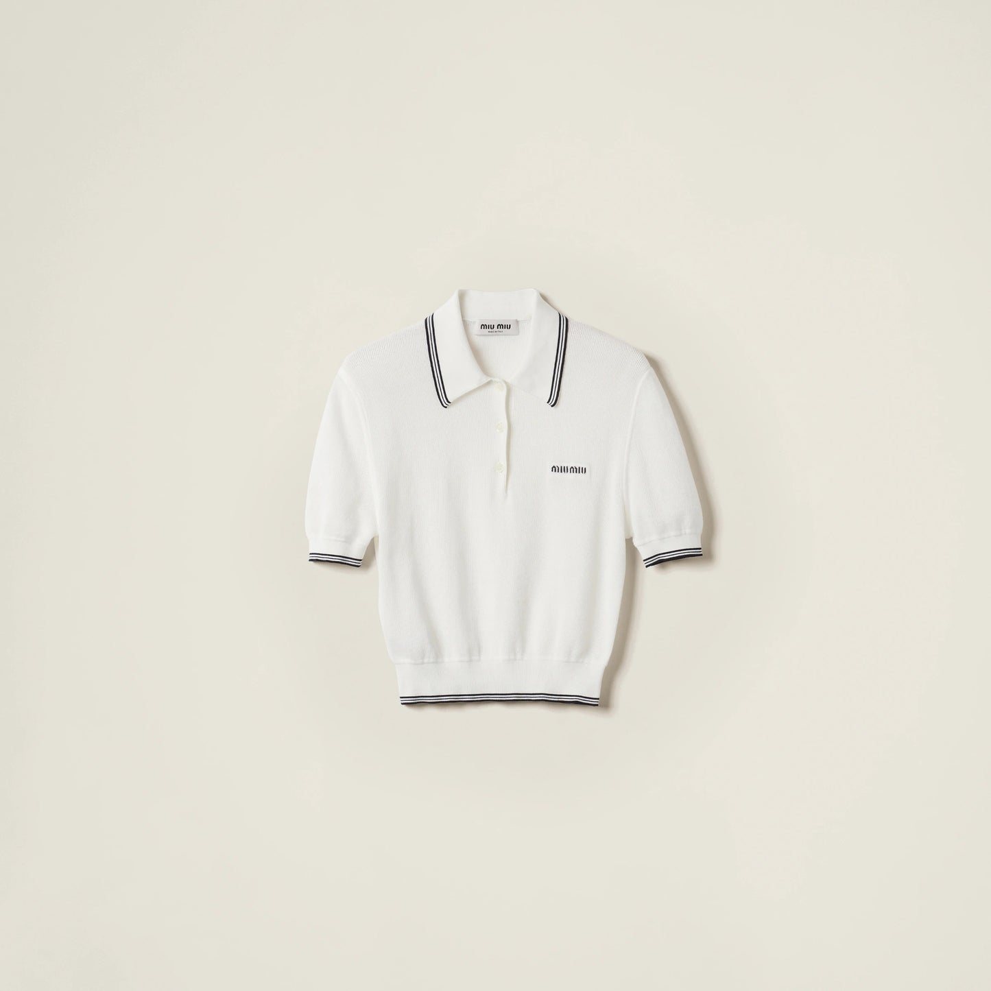 Cotton jersey polo shirt