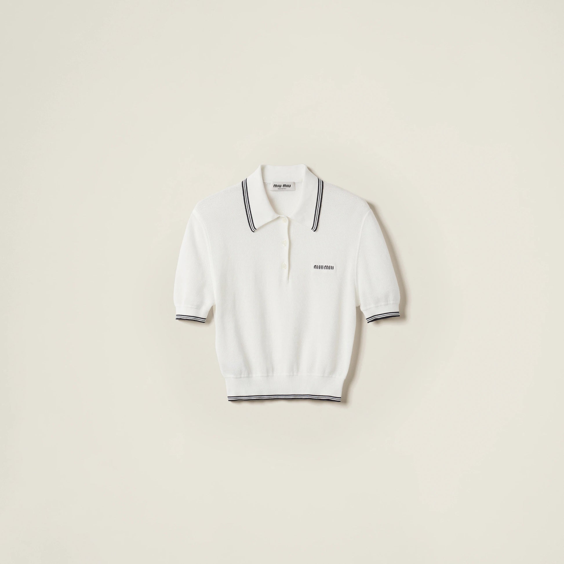 Cotton jersey polo shirt