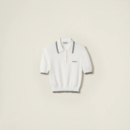 Cotton jersey polo shirt