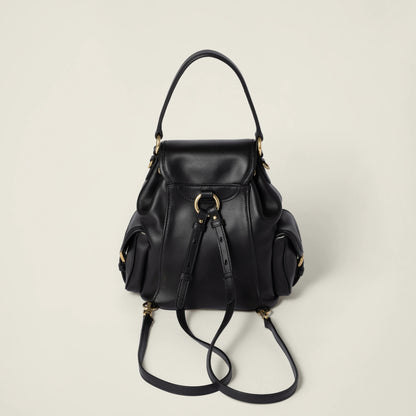 Leather backpack