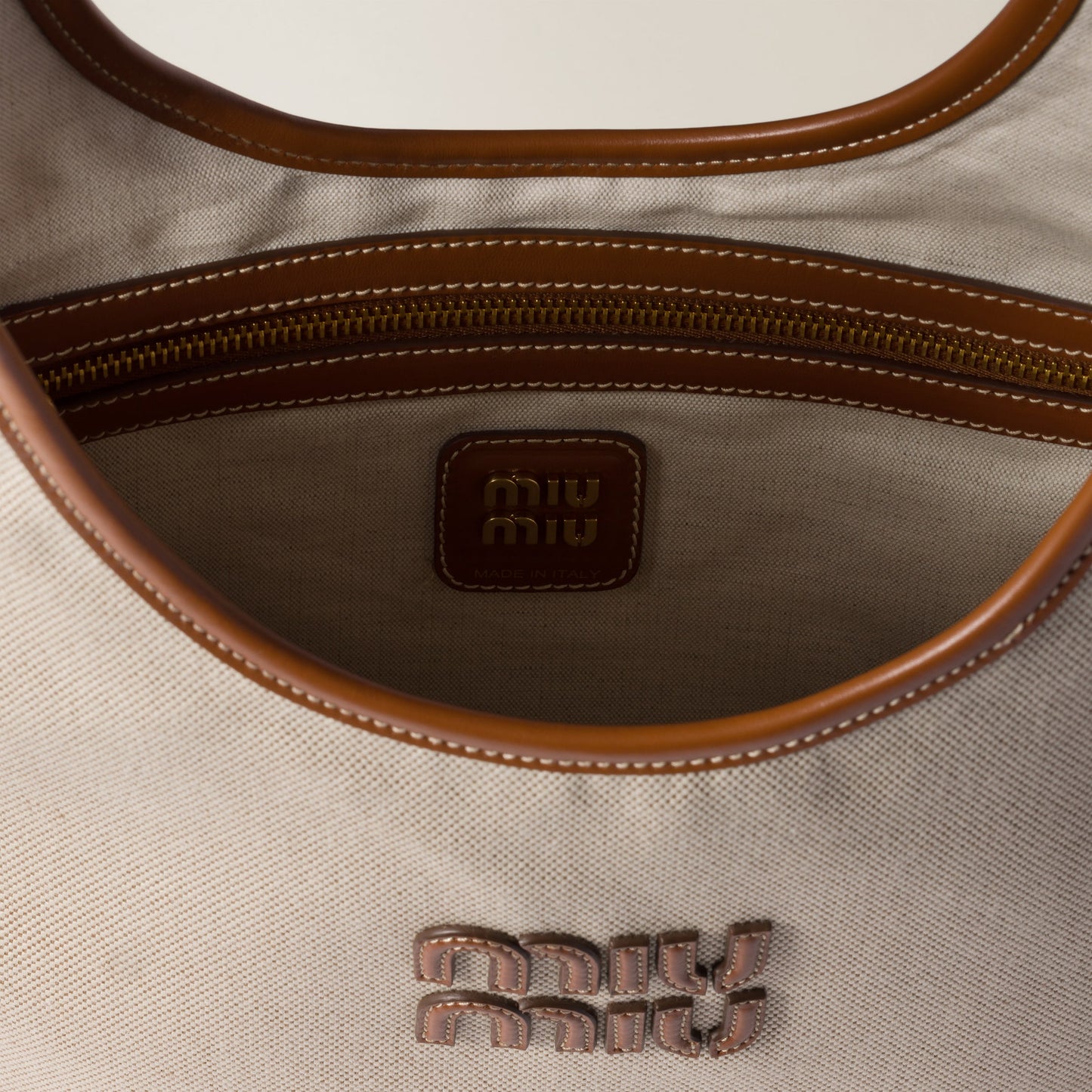 Ivy canvas and leather bag