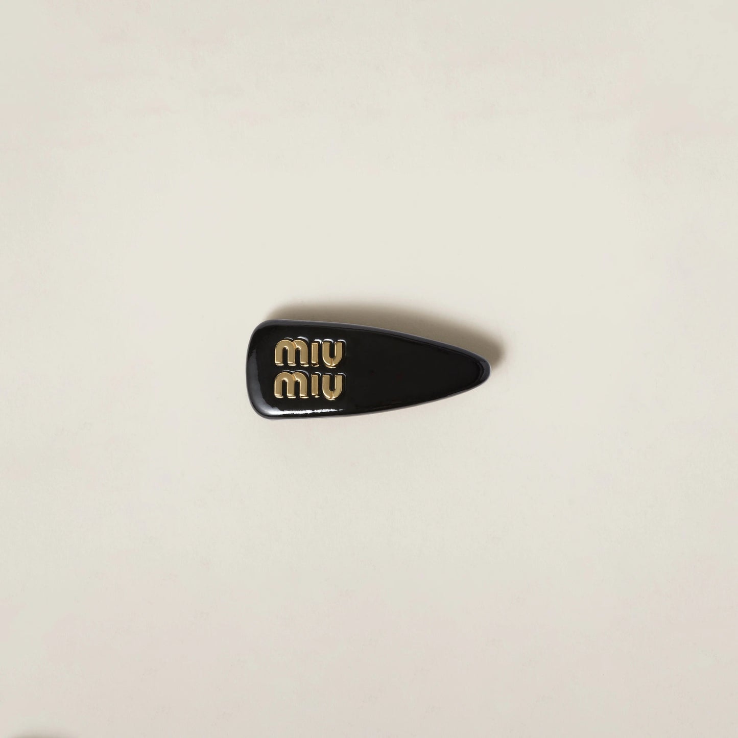 Patent leather hair clip