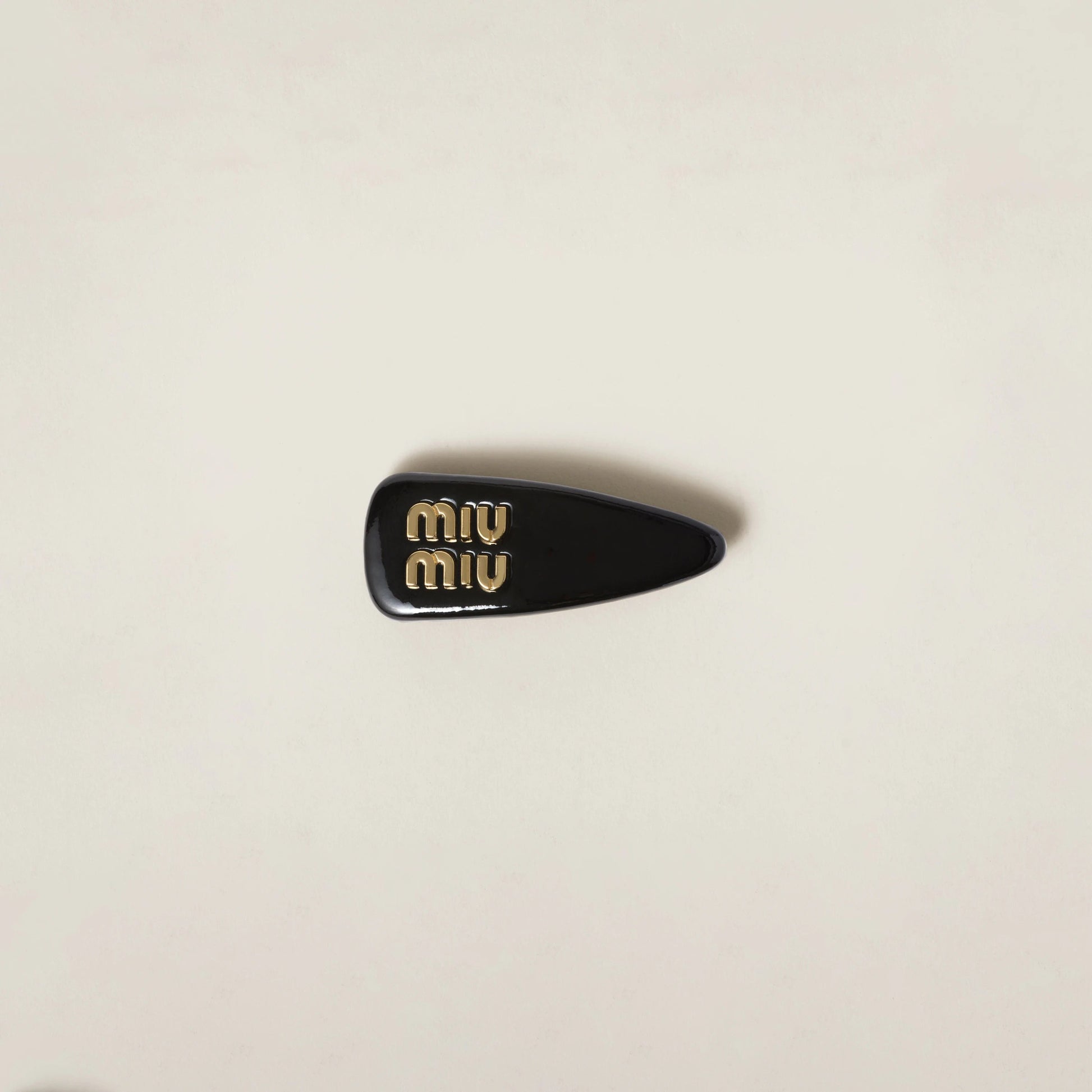 Patent leather hair clip