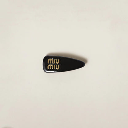 Patent leather hair clip