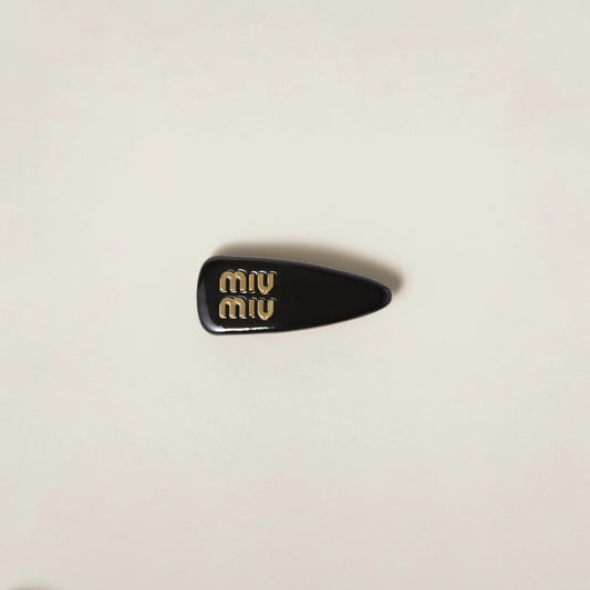 Patent leather hair clip