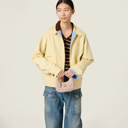 Wander matelassé nappa leather hobo mini-bag