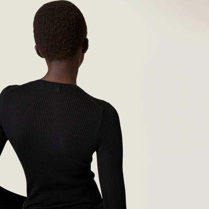 Cashmere and silk sweater