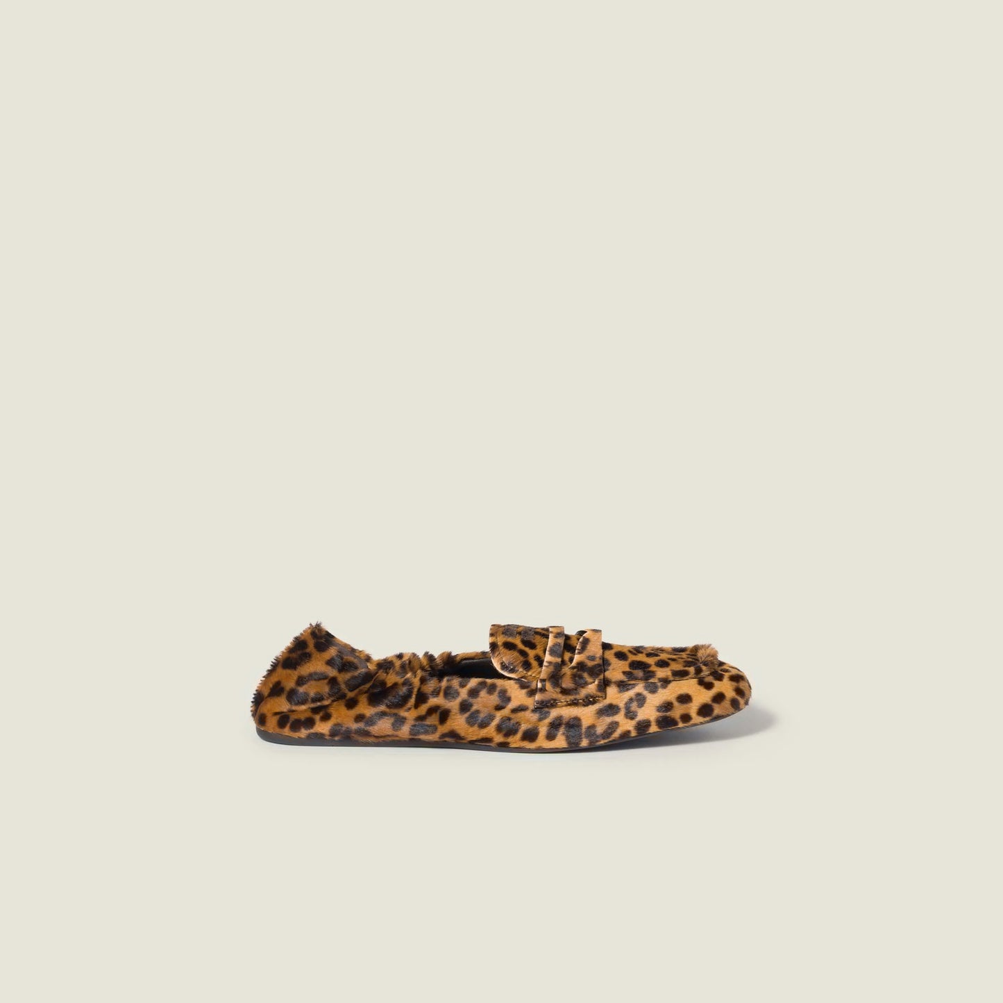 Ruches printed leather loafers