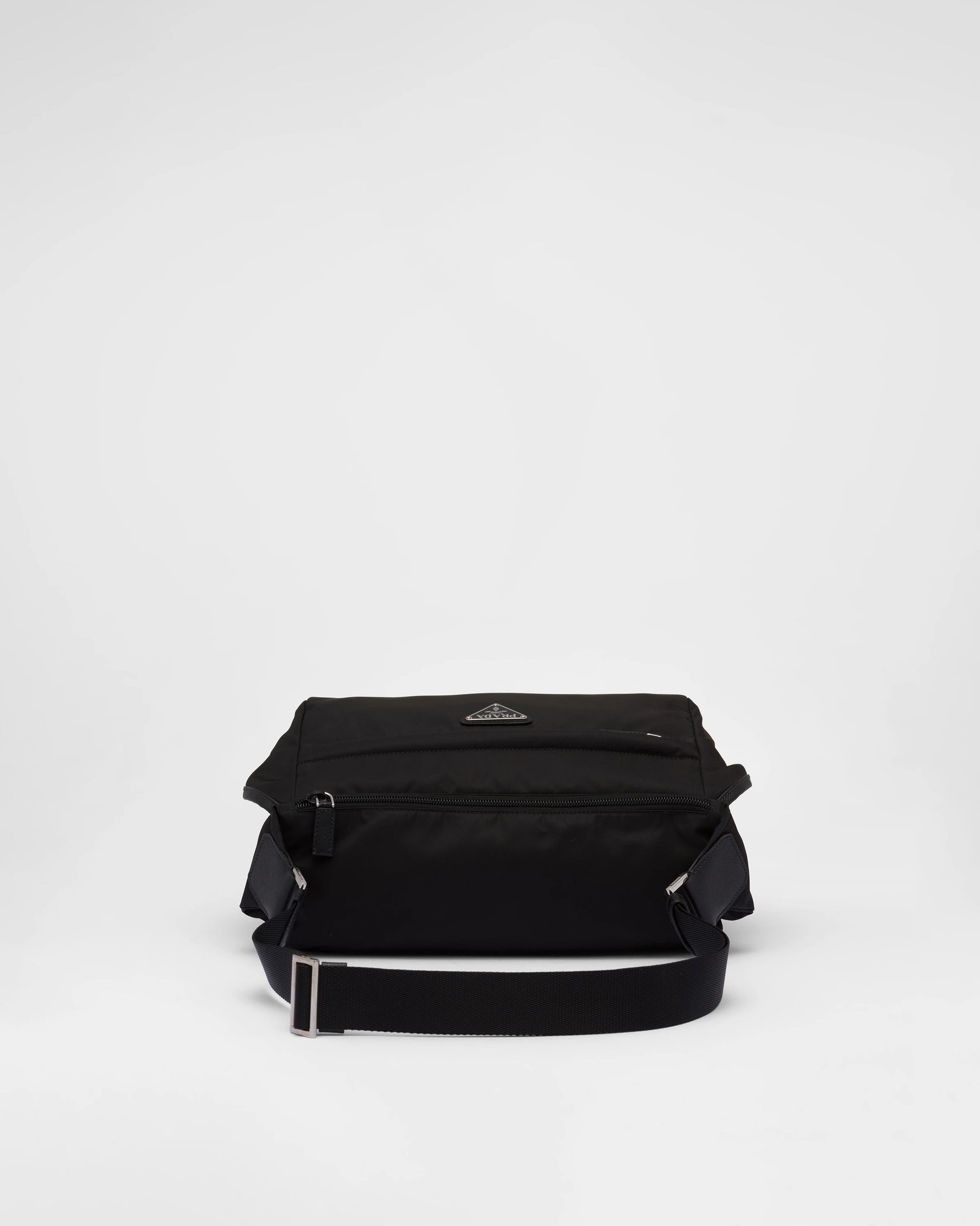 Re-Nylon and Saffiano leather shoulder bag