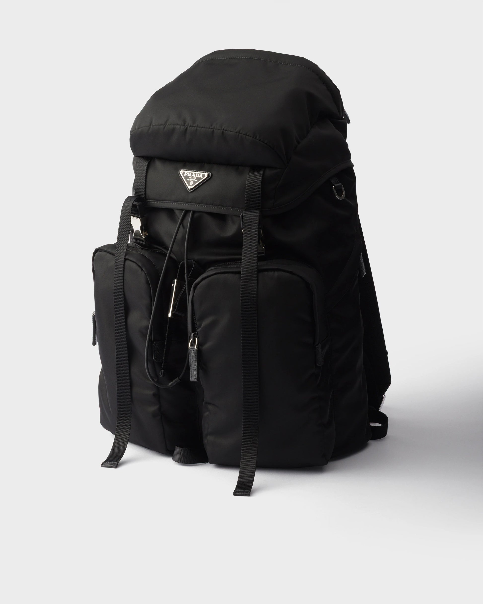 Re-Nylon and Saffiano leather backpack