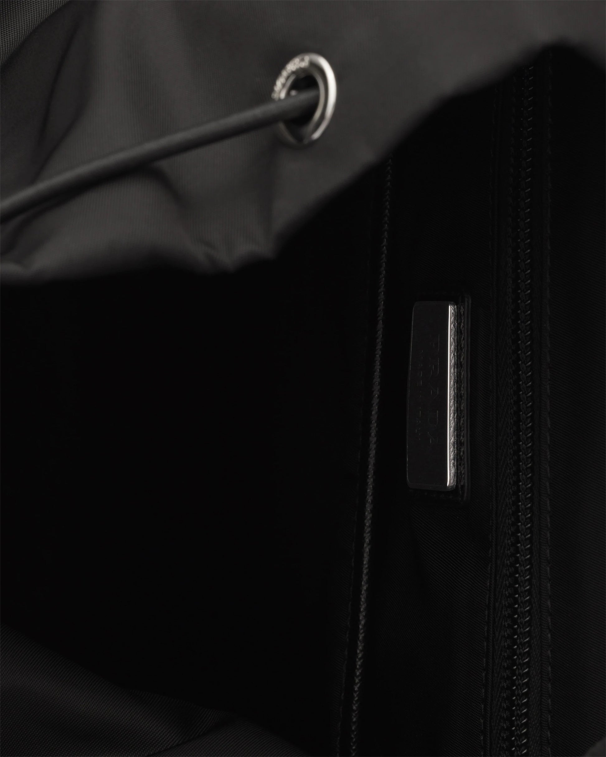 Re-Nylon and Saffiano leather backpack