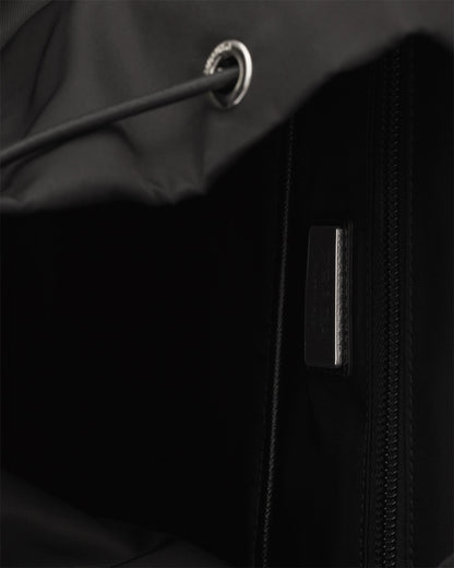 Re-Nylon and Saffiano leather backpack