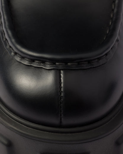Brushed leather Monolith loafers