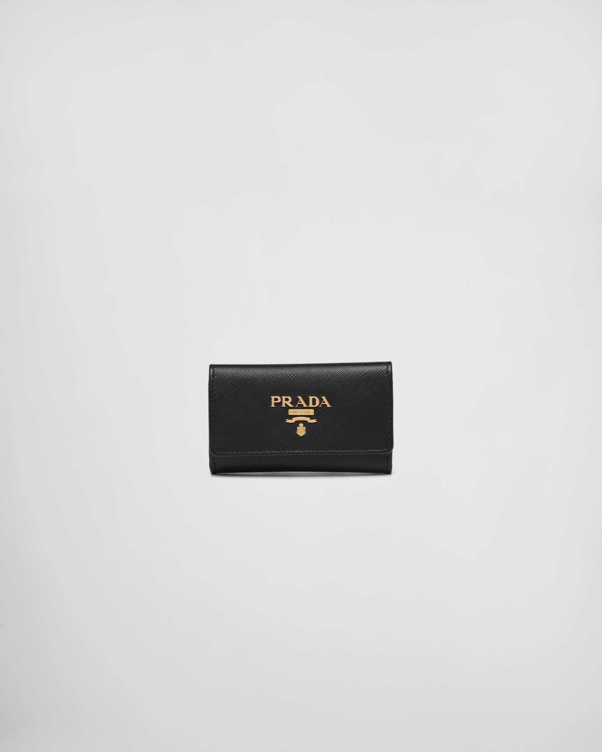 Saffiano leather keychain