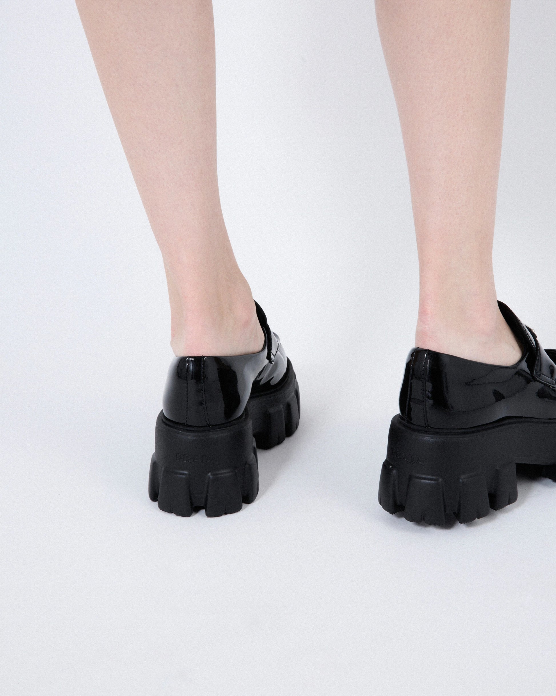 Monolith patent leather loafers