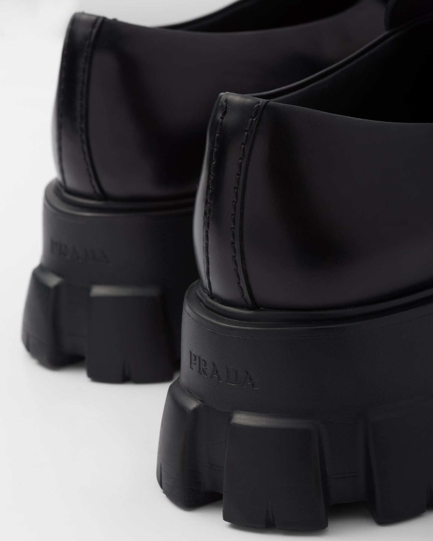 Monolith brushed leather loafers