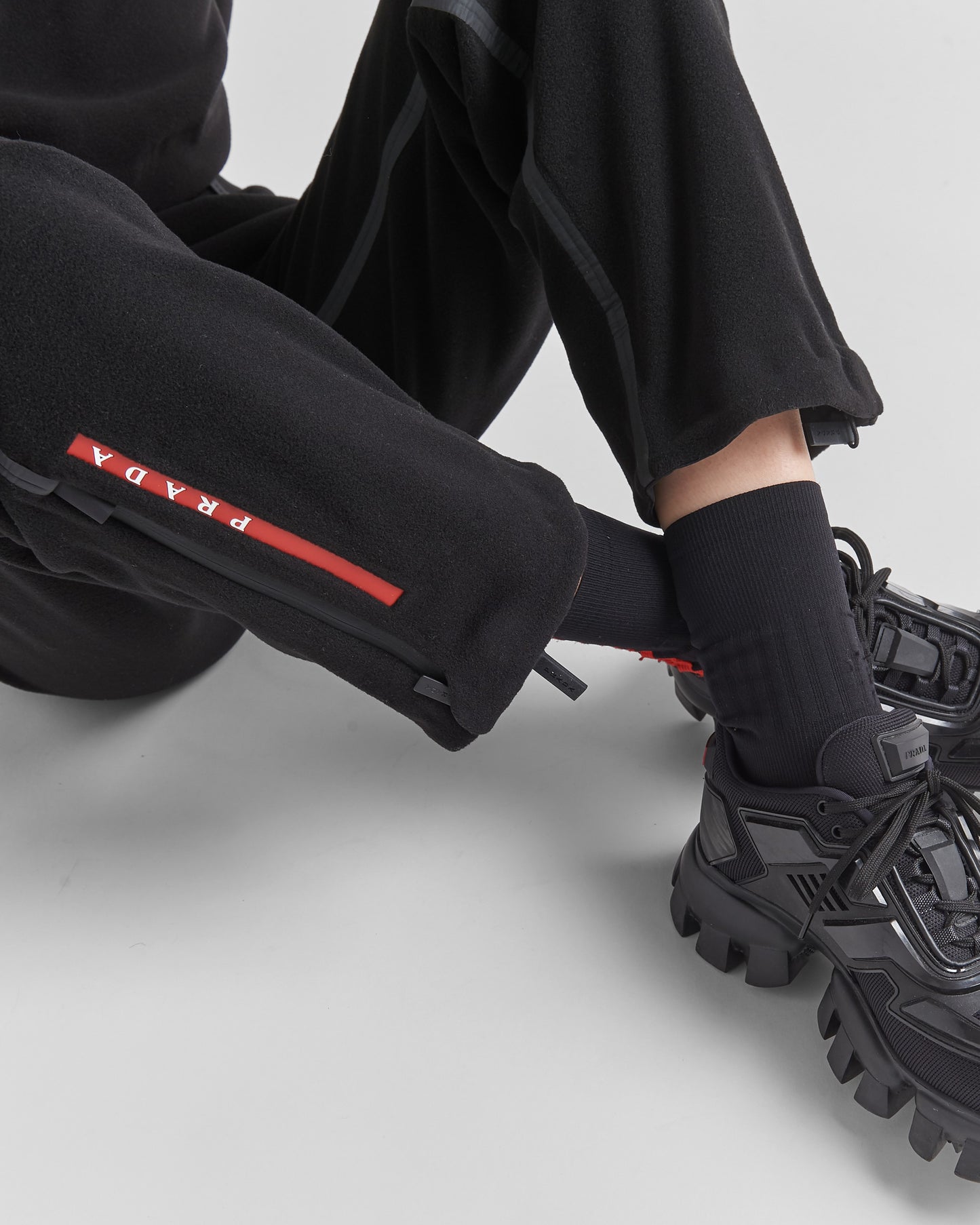 Recycled technical fleece joggers