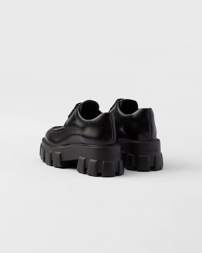 Monolith brushed leather lace-up shoes