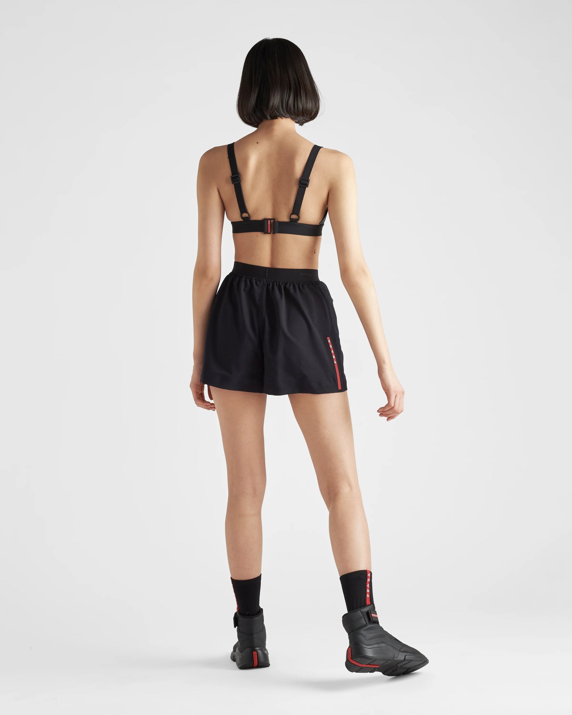 Stretch jersey swimsuit top