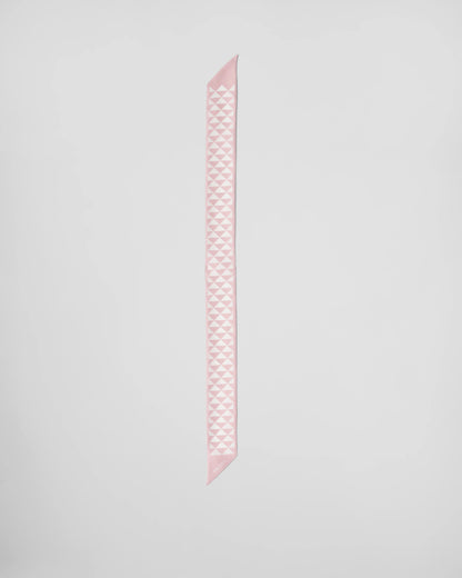 Printed silk tie