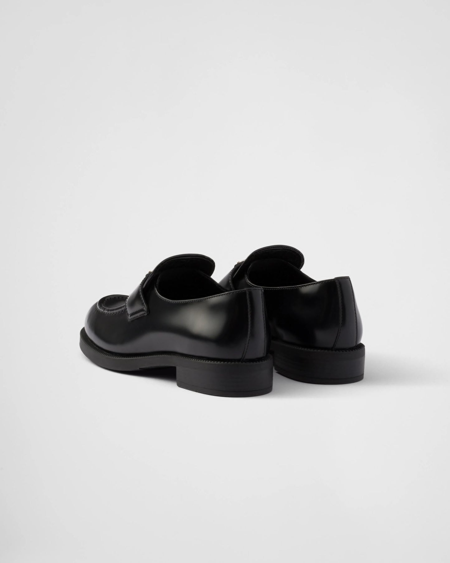 Brushed leather loafers