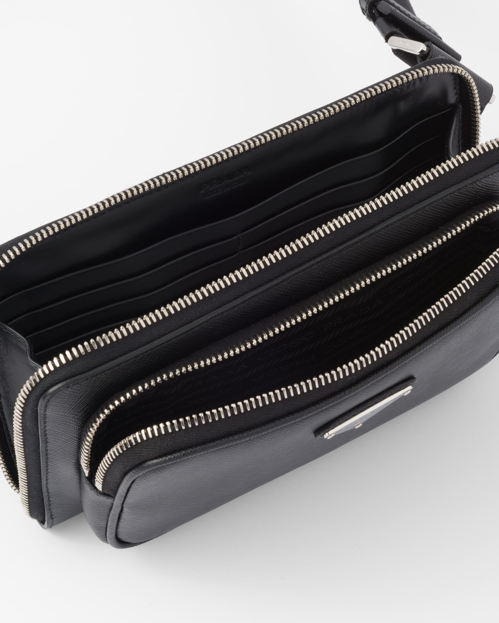 Saffiano leather belt bag