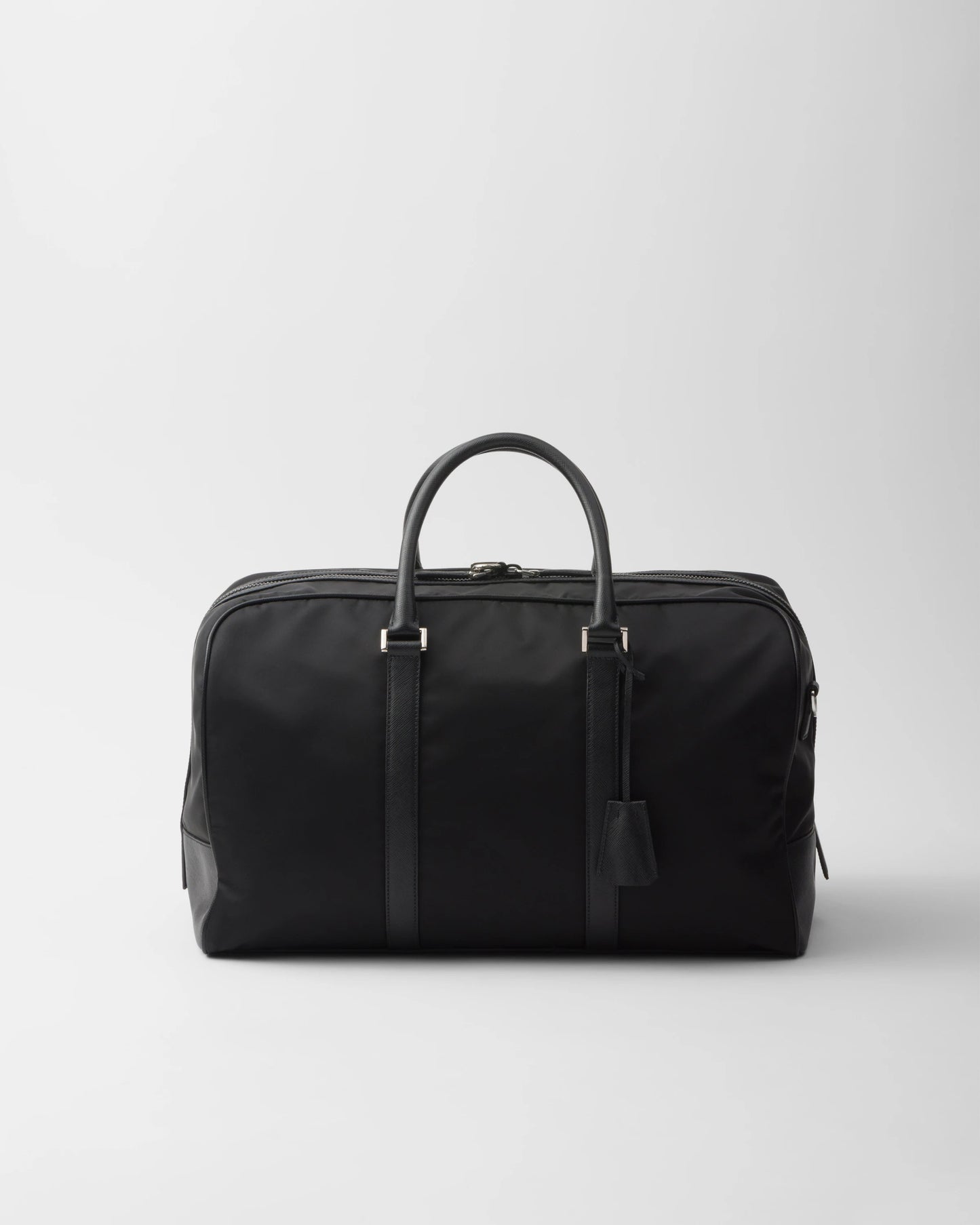 Re-Nylon and Saffiano leather duffel bag