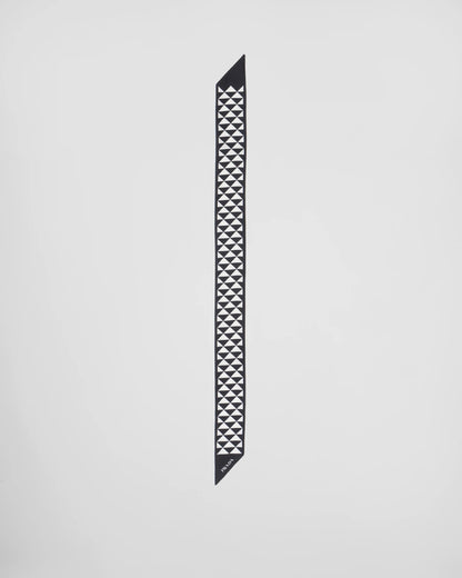 Printed silk tie