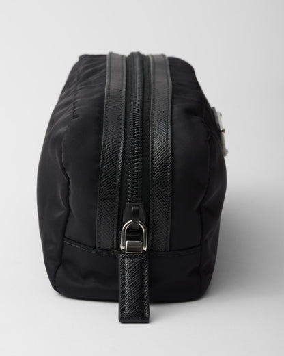 Re-Nylon and Saffiano necessaire