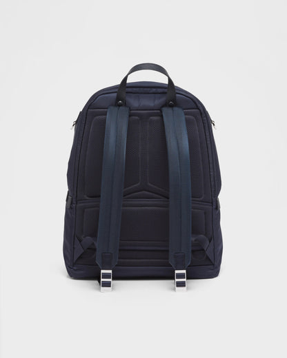 Re-Nylon and Saffiano leather backpack